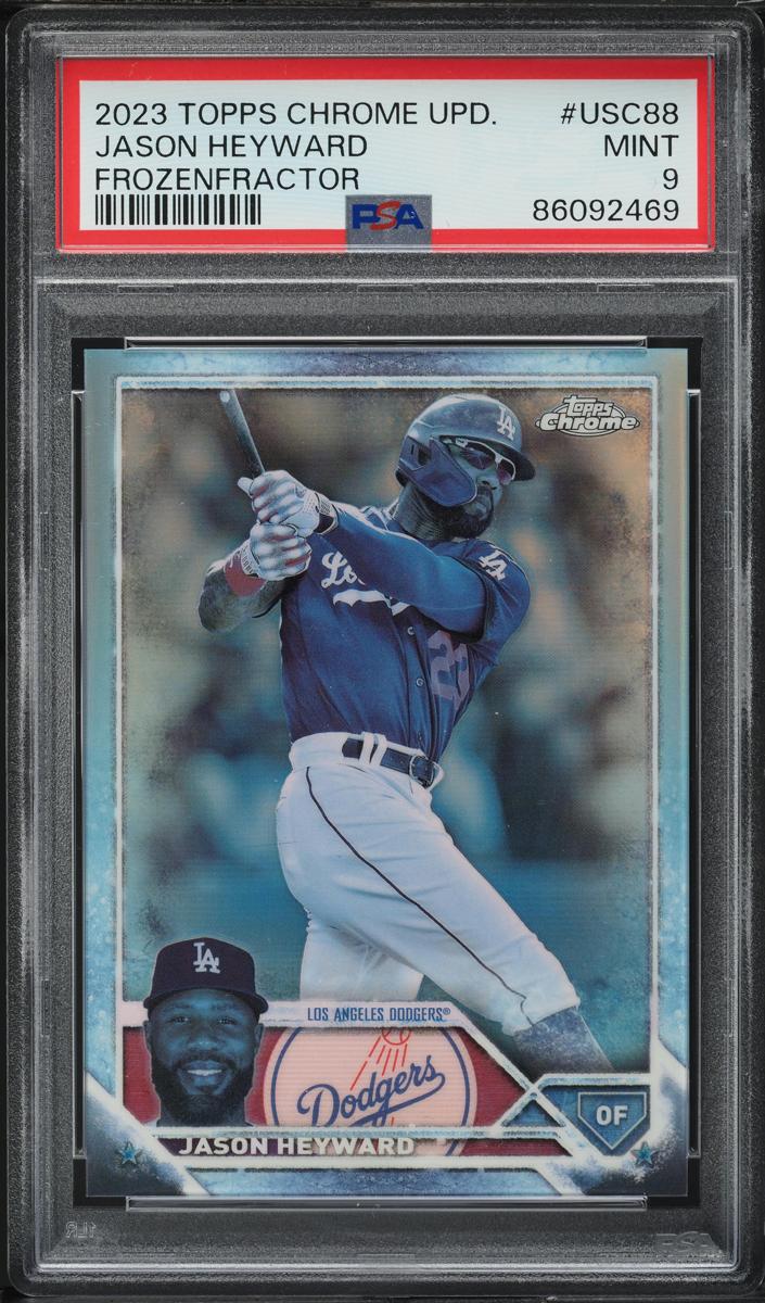 2023 Topps Chrome Update Baseball FrozenFractor Jason Heyward #USC88 PSA 9