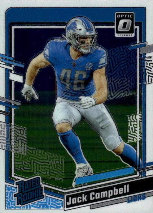 Jack Campbell 2023 Donruss Optic Football card