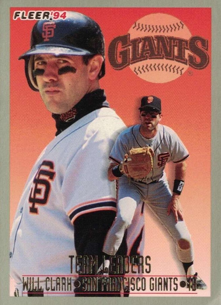 1994 Fleer Will Clark #28 card