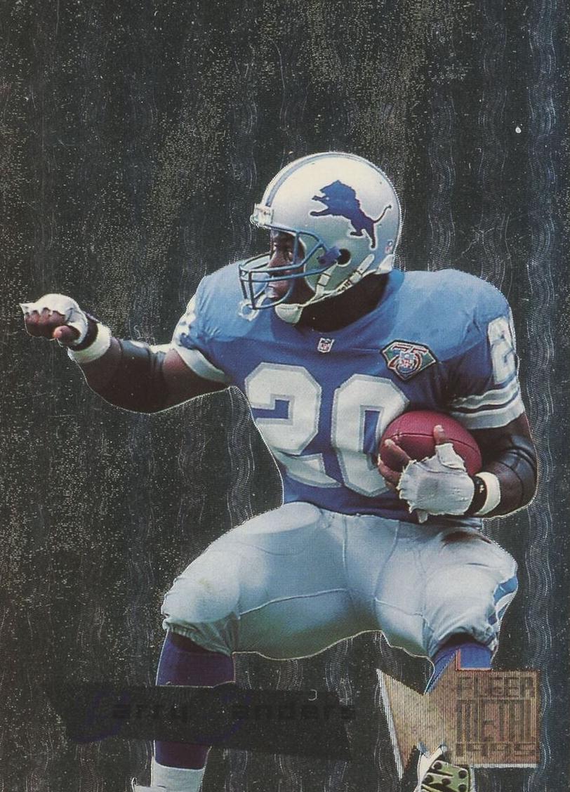 1995 Fleer Metal Silver Flasher Barry Sanders #37 card
