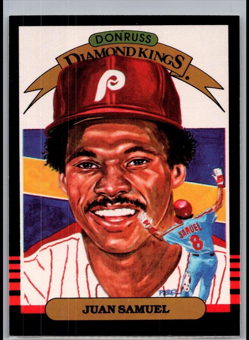 Juan Samuel 1985 Donruss Diamond King Baseball