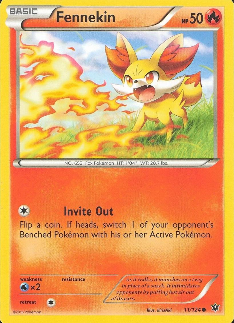 Fennekin 2016 Pokemon XY Fates Collide