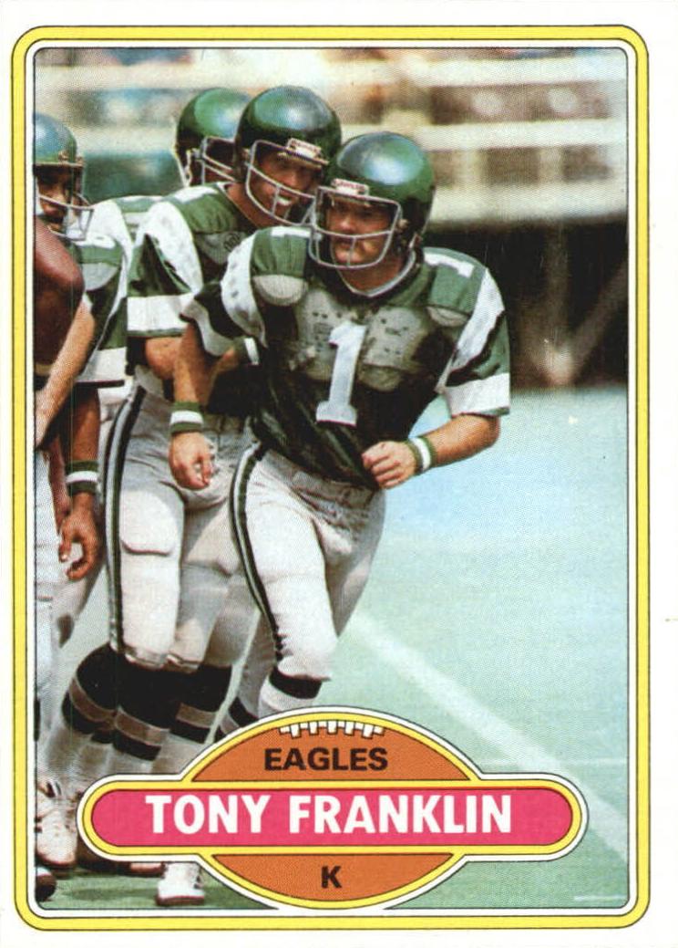 1980 Topps Tony Franklin #523 card