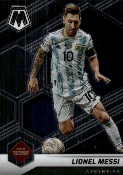 2021 Panini Mosaic FIFA Road to the World Cup Lionel Messi #10 card