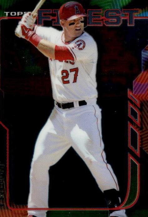 2014 Topps Finest Mike Trout #100 card