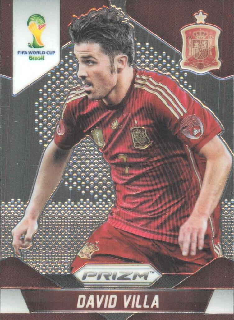 2014 Panini Prizm World Cup David Villa [Blue Pulsar] #178 card