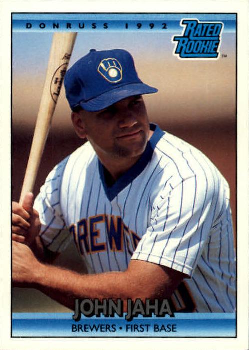 1992 Donruss John Jaha #398 card