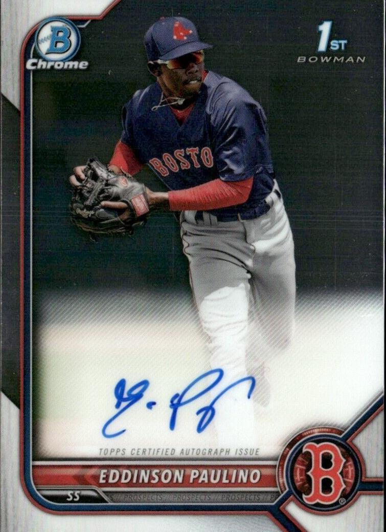 2022 Bowman Bowman Chrome PROSPECT AUTOGRAPH #CPA-EP Eddinson Paulino front