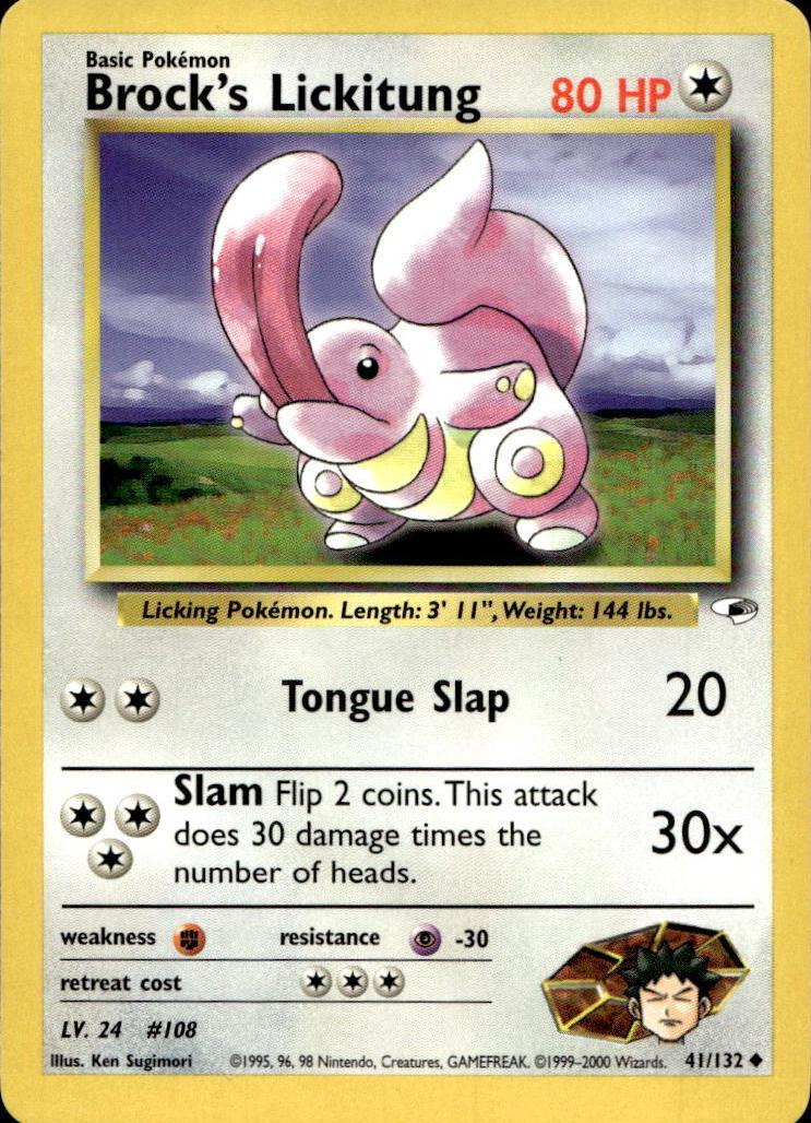 Brock's Lickitung 2000 Pokemon Gym Heroes