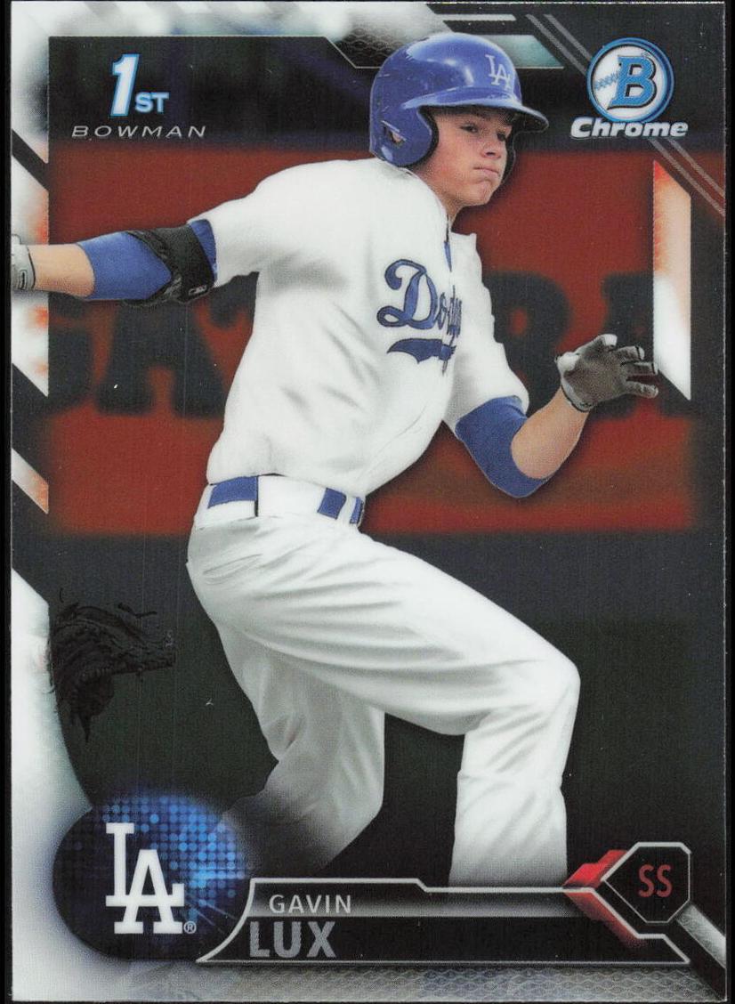 2016 Bowman Chrome Draft Gavin Lux #BDC-67 card