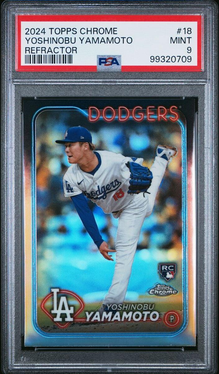 Yoshinobu Yamamoto 2024 Topps Chrome Baseball Refractor
