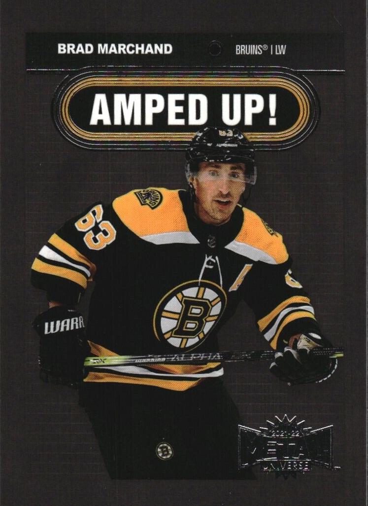 2021 Skybox Metal Universe Brad Marchand [Gold] #AU-15 card