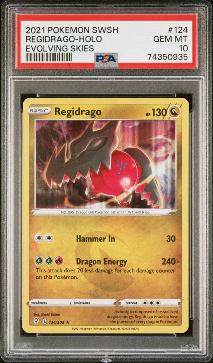 Regidrago Holo 2021 Pokemon Evolving Skies