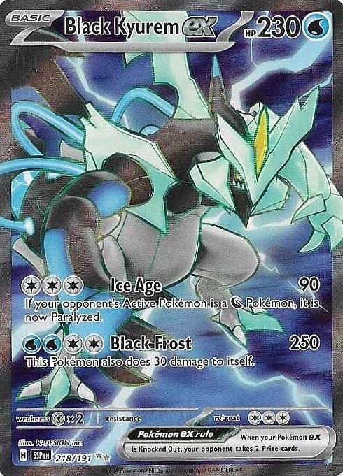 2024 Pokemon Black #218 Kyurem front