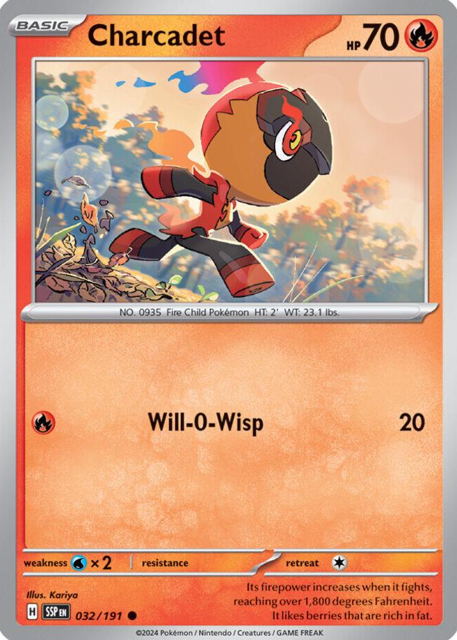 Charcadet 2024 Pokemon Scarlet & Violet Surging Sparks