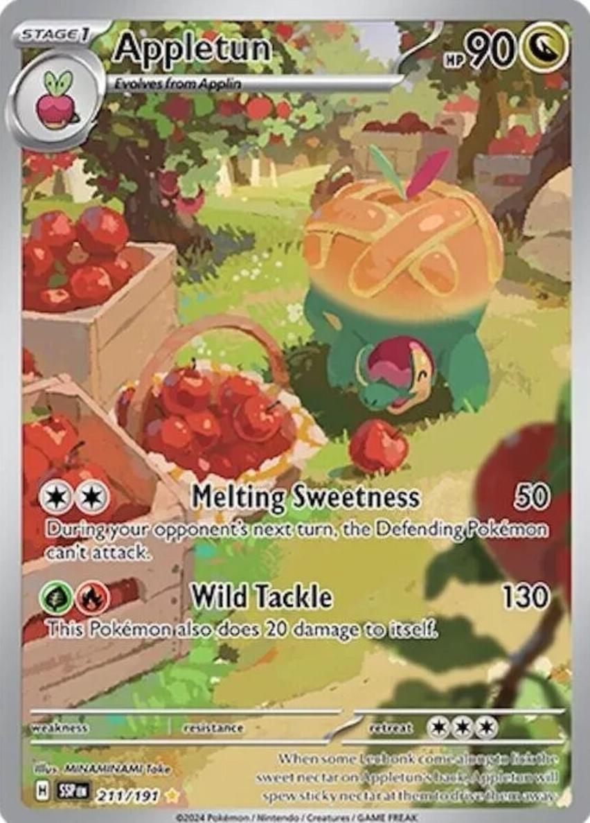 Appletun 2024 Pokemon Scarlet & Violet Surging Sparks