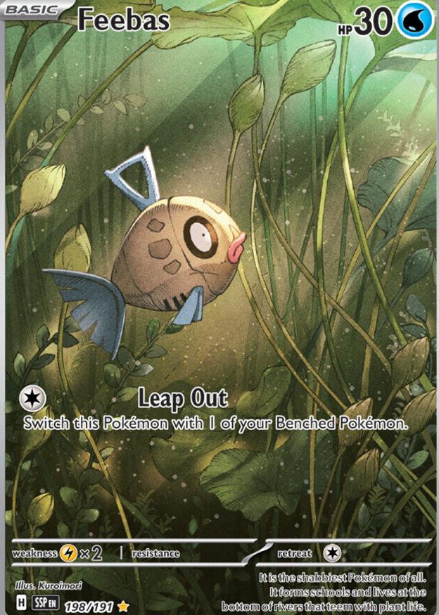 Feebas 2024 Pokemon Scarlet & Violet Surging Sparks