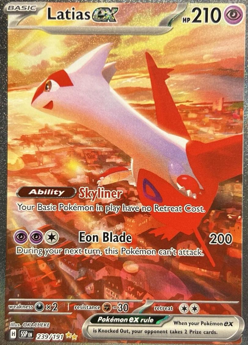 Latias EX 2024 Pokemon Scarlet & Violet Surging Sparks