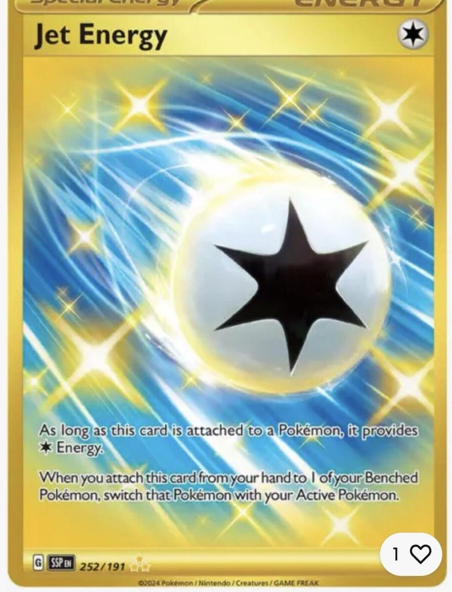 Jet Energy 2024 Pokemon Scarlet & Violet Surging Sparks
