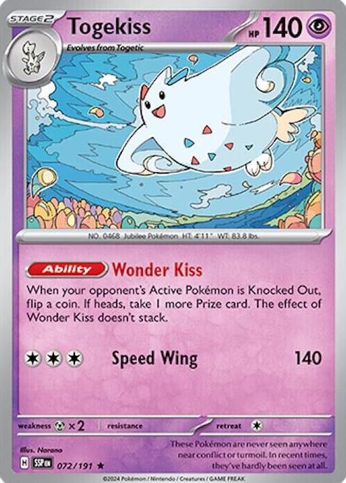 Togekiss 2024 Pokemon Scarlet & Violet Surging Sparks