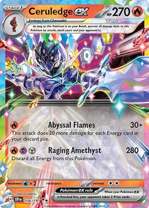 Ceruledge EX 2024 Pokemon Scarlet & Violet Surging Sparks