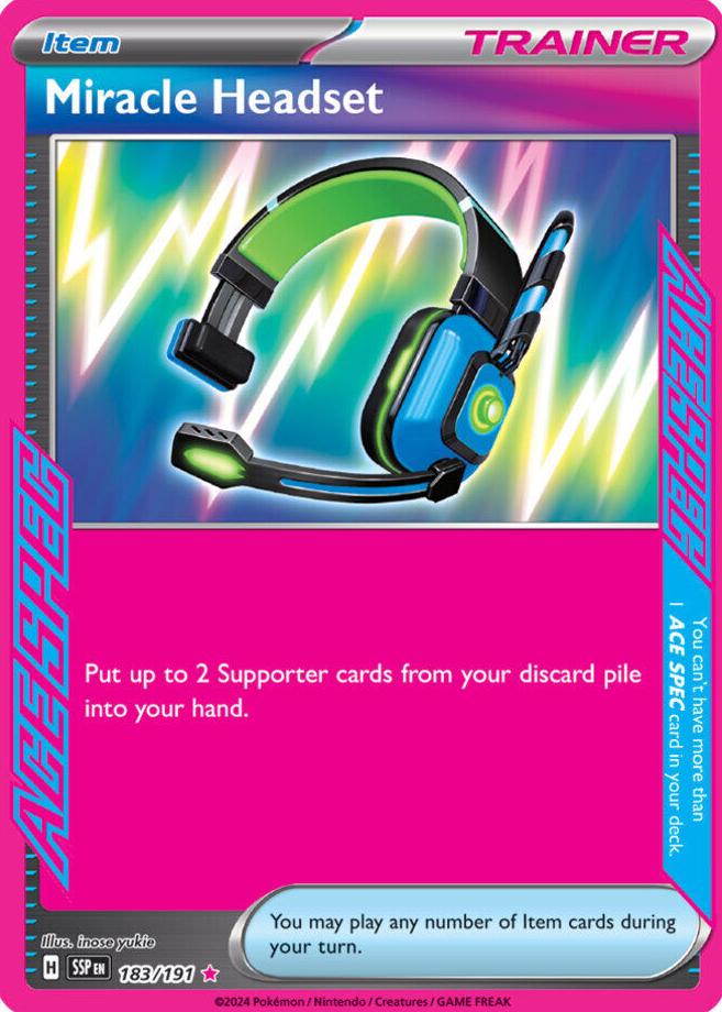 Miracle Headset 2024 Pokemon Scarlet & Violet Surging Sparks