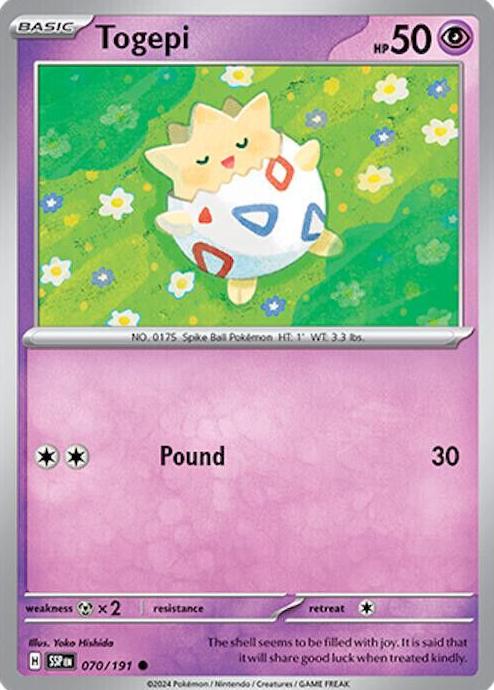 Togepi 2024 Pokemon Scarlet & Violet Surging Sparks