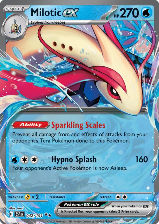 Milotic EX 2024 Pokemon Scarlet & Violet Surging Sparks