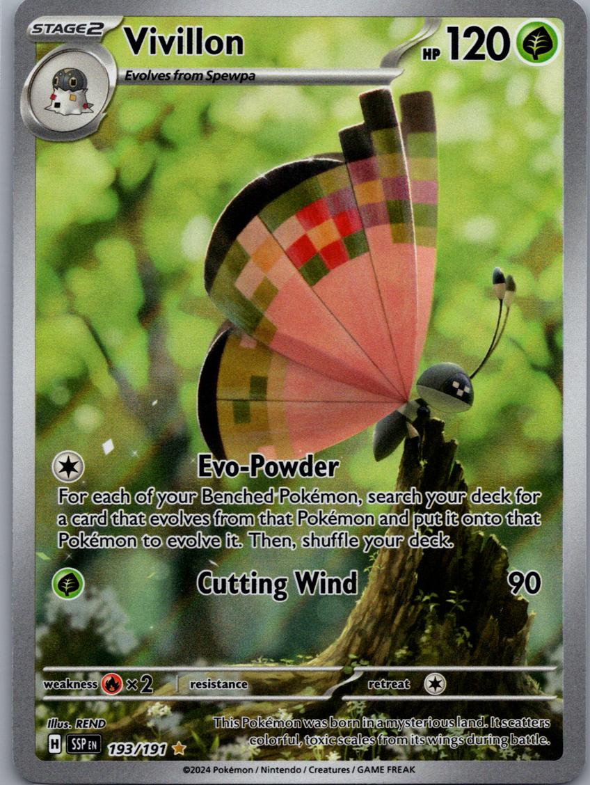 Vivillon 2024 Pokemon Scarlet & Violet Surging Sparks