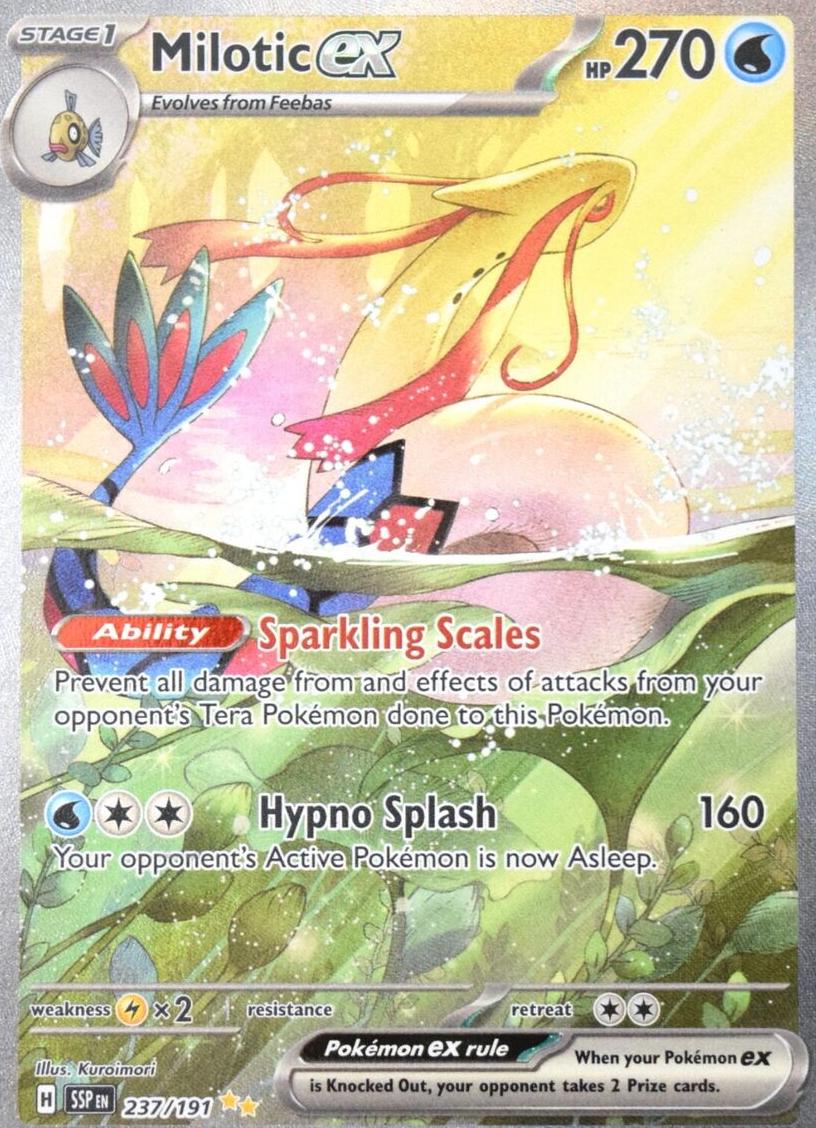 Milotic EX 2024 Pokemon Scarlet & Violet Surging Sparks
