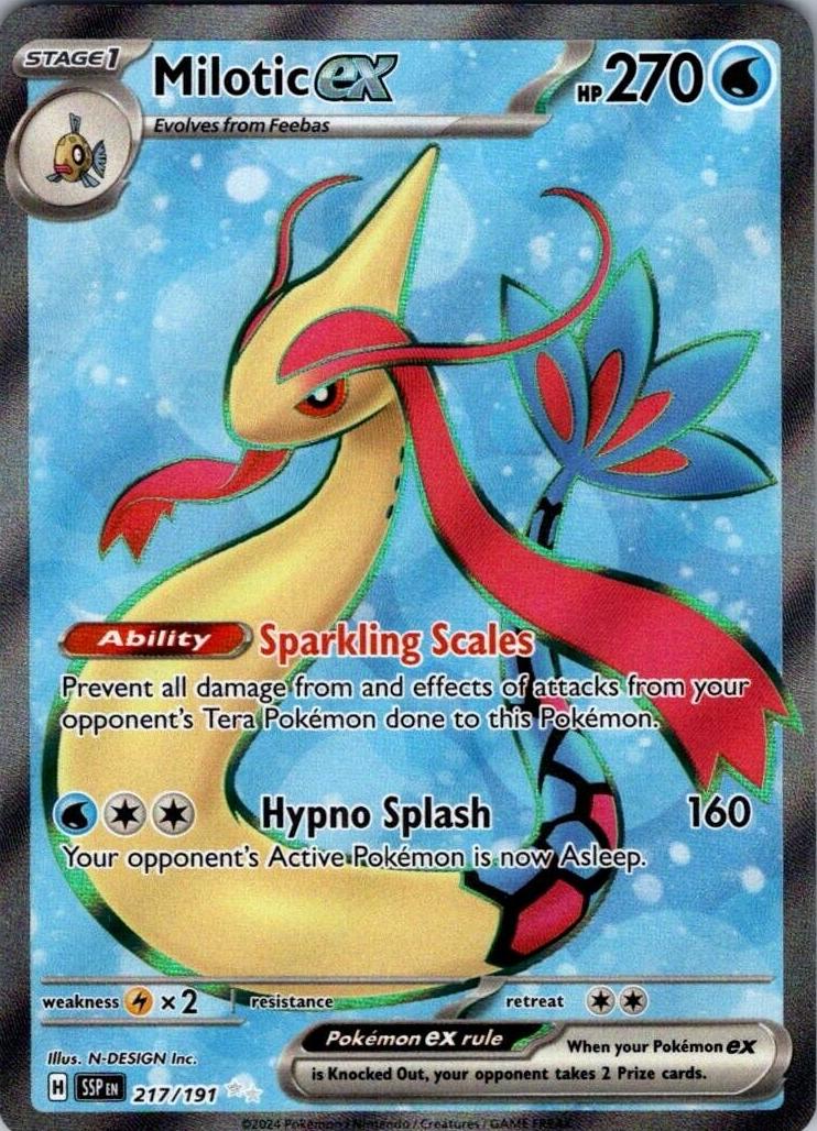Milotic EX 2024 Pokemon Scarlet & Violet Surging Sparks