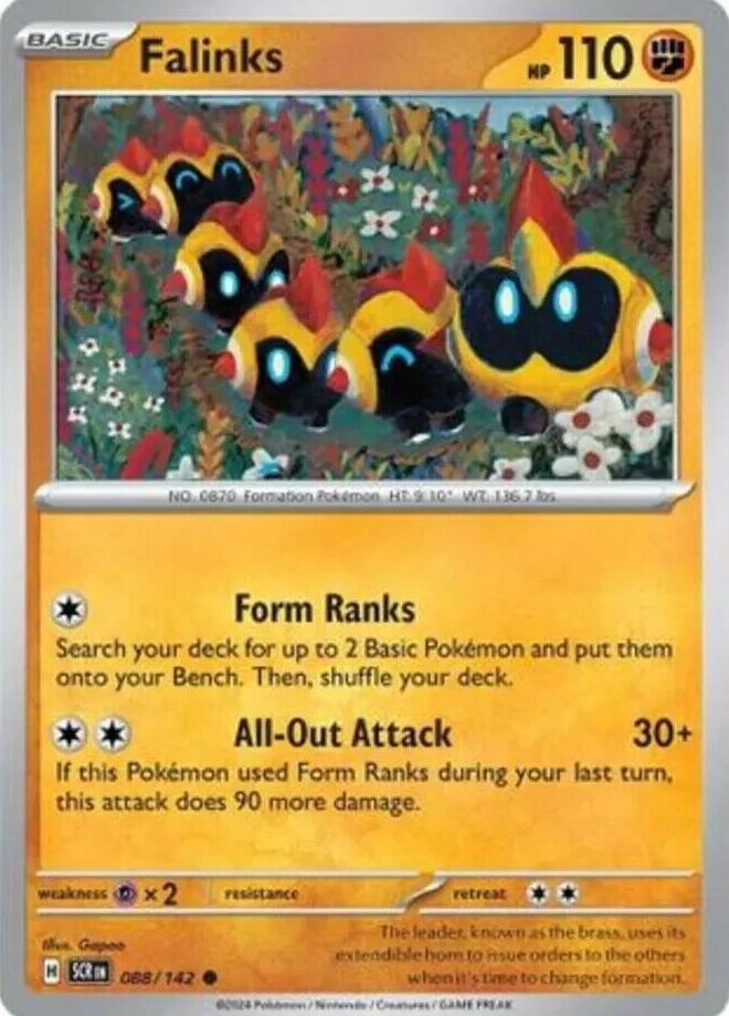 Falinks 2024 Pokemon Scarlet & Violet Stellar Crown