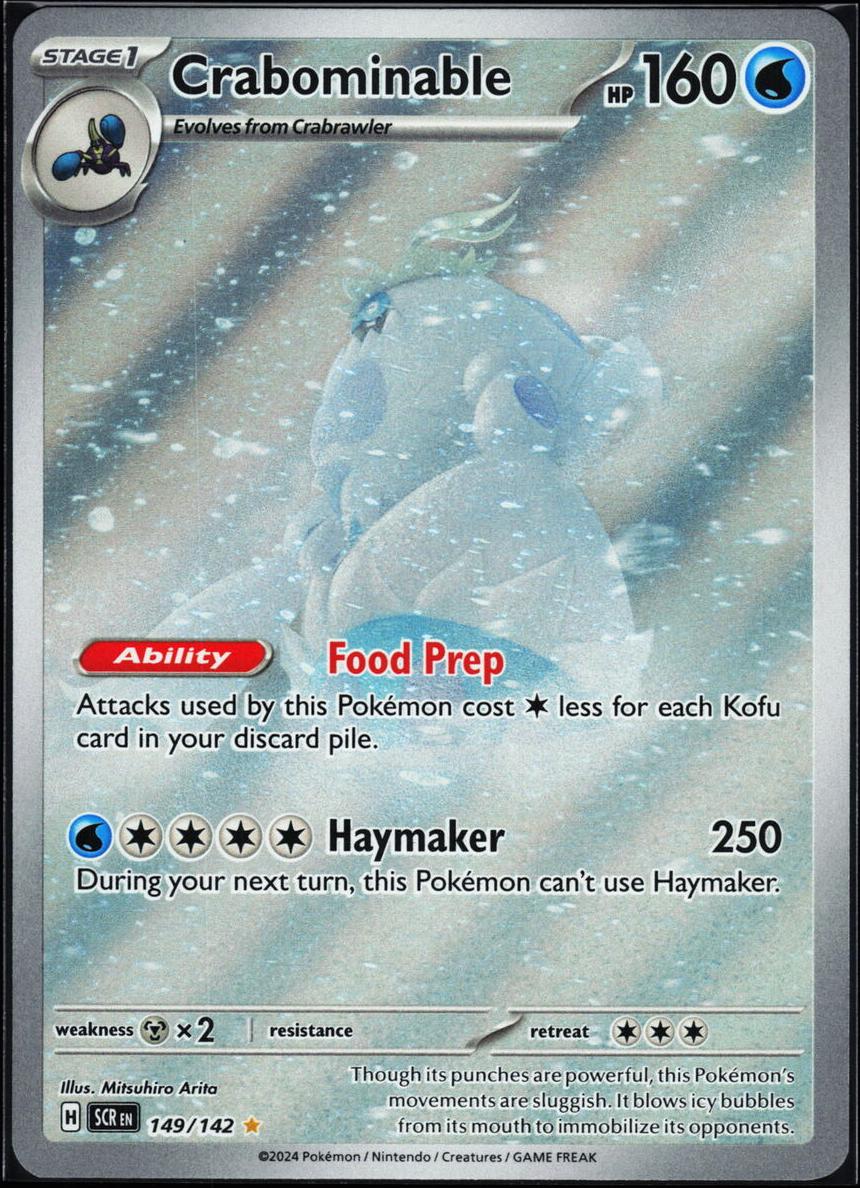 Crabominable 2024 Pokemon Scarlet & Violet Stellar Crown