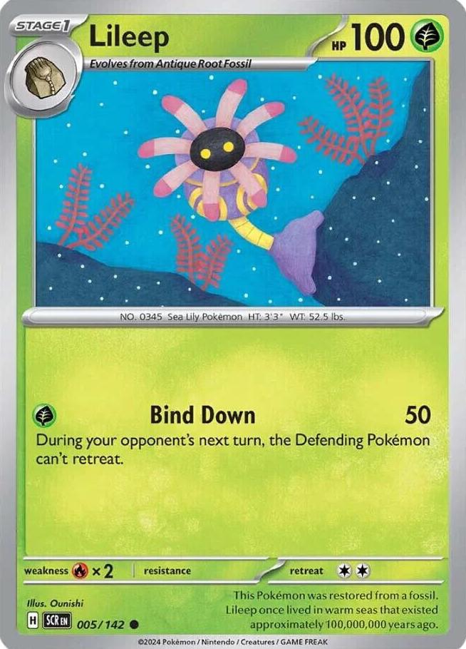 Lileep 2024 Pokemon Scarlet & Violet Stellar Crown