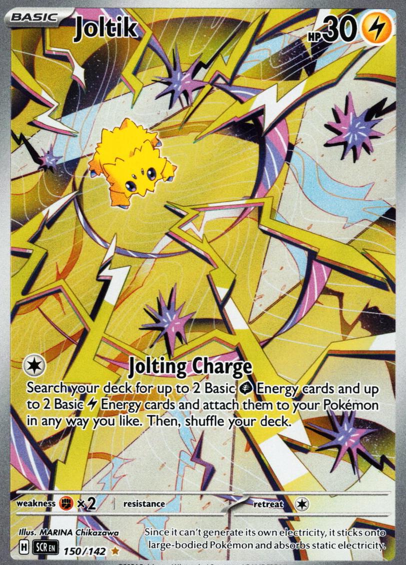 2024 Pokemon Stellar Crown ILLUSTRATION RARE #150 Joltik front