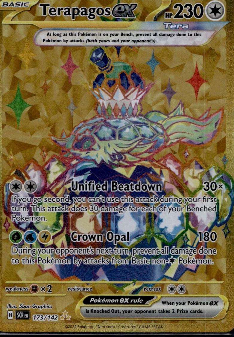 Terapagos EX 2024 Pokemon Scarlet & Violet Stellar Crown