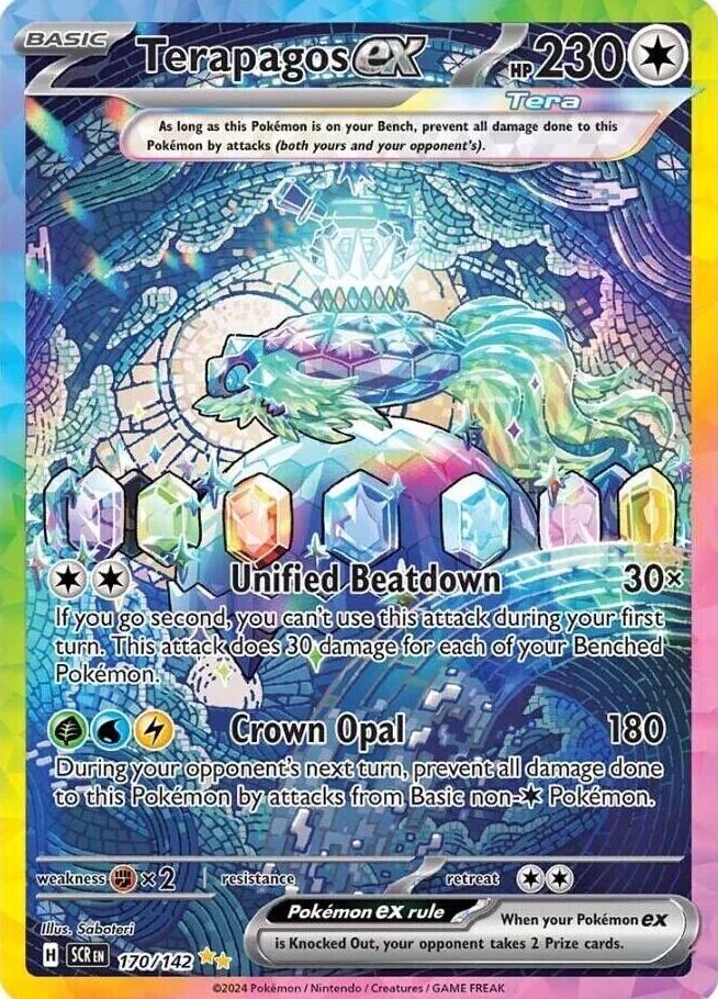Terapagos EX 2024 Pokemon Scarlet & Violet Stellar Crown