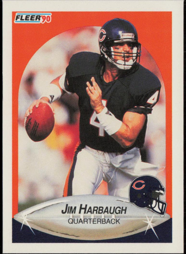 1990 Fleer Jim Harbaugh #293 card