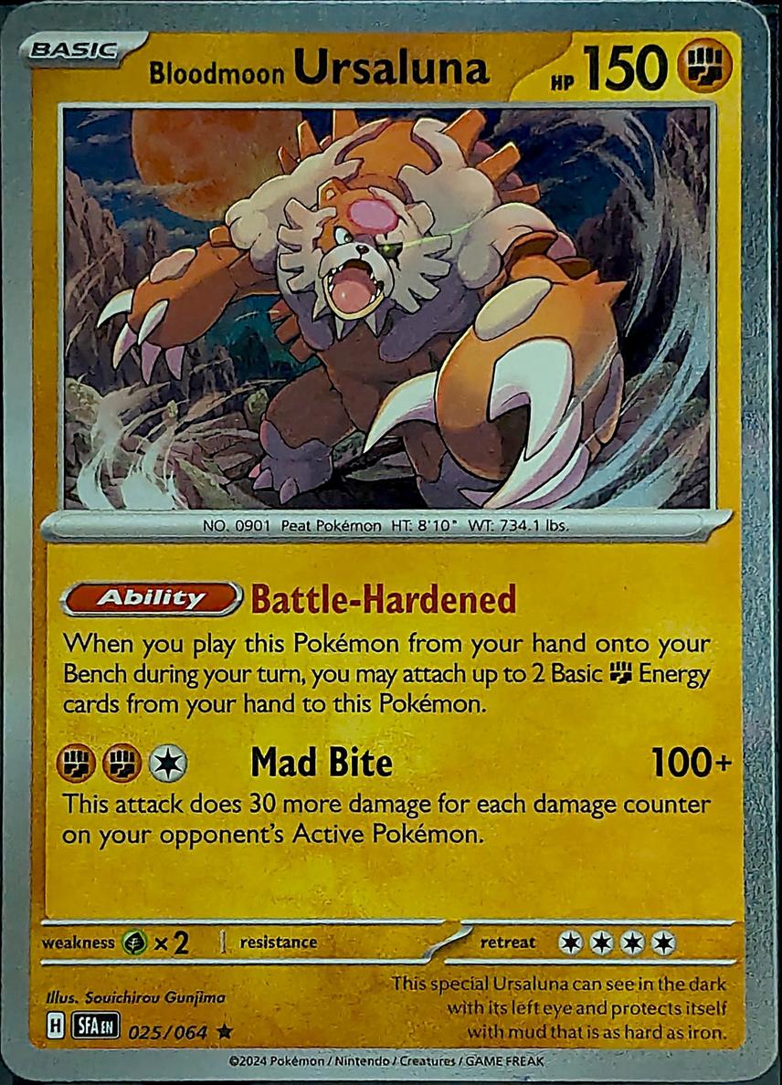 Bloodmoon Ursaluna 2024 Pokemon Scarlet & Violet Shrouded Fable