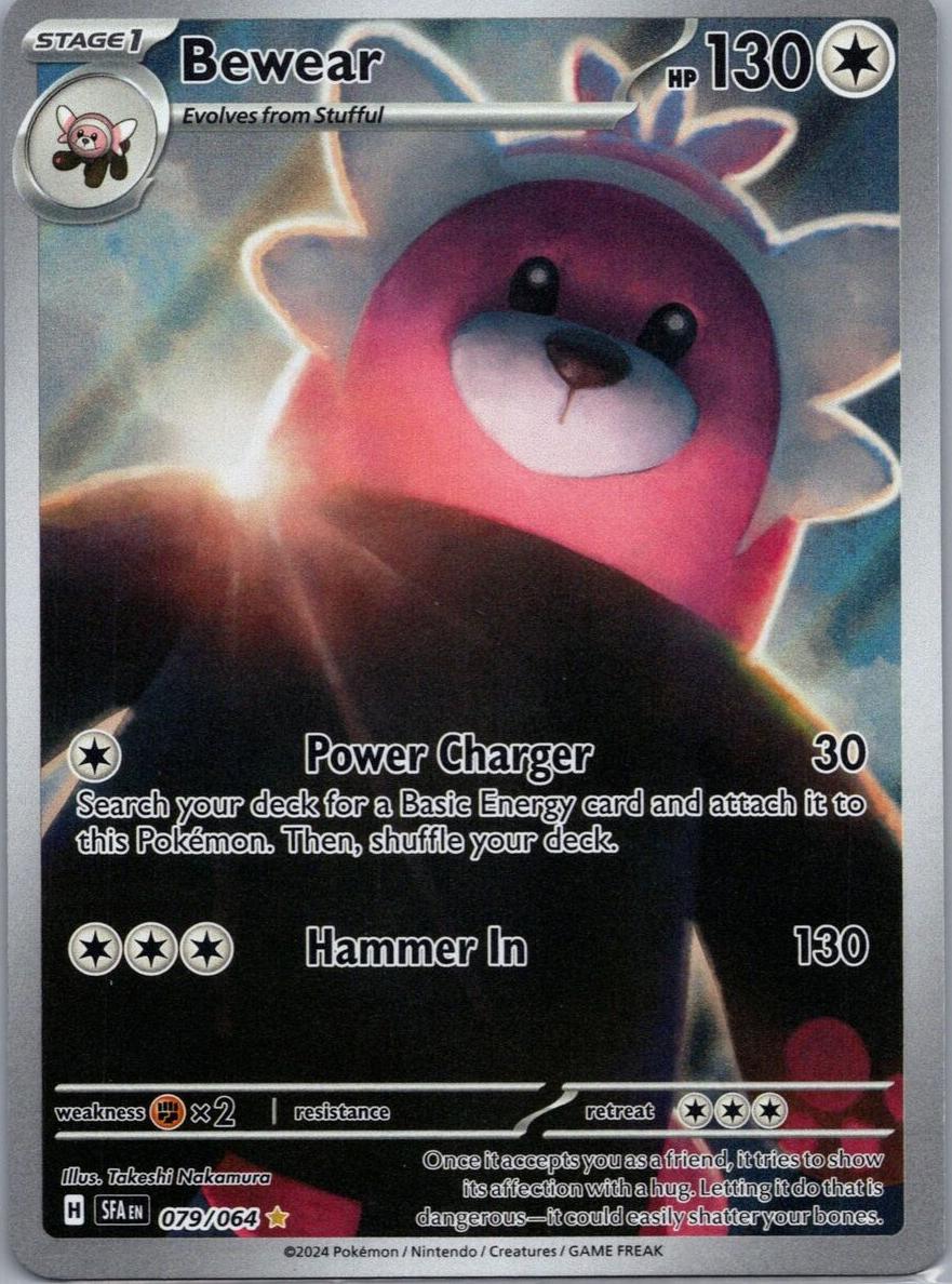 Bewear 2024 Pokemon Scarlet & Violet Shrouded Fable