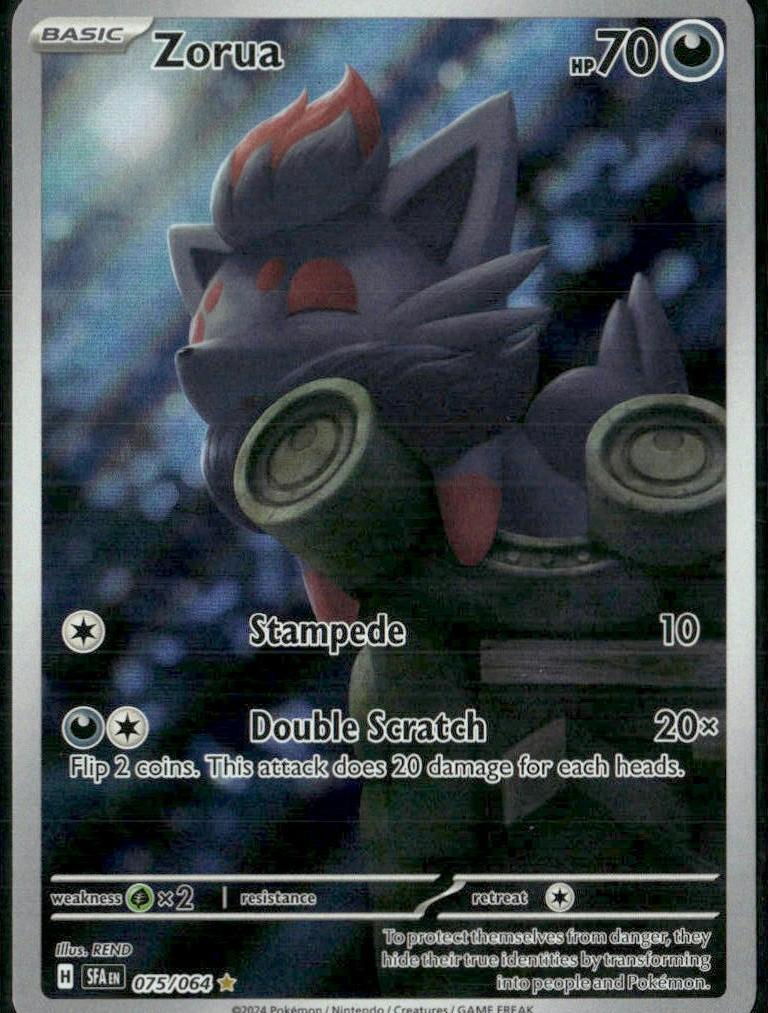 Zorua 2024 Pokemon Scarlet & Violet Shrouded Fable