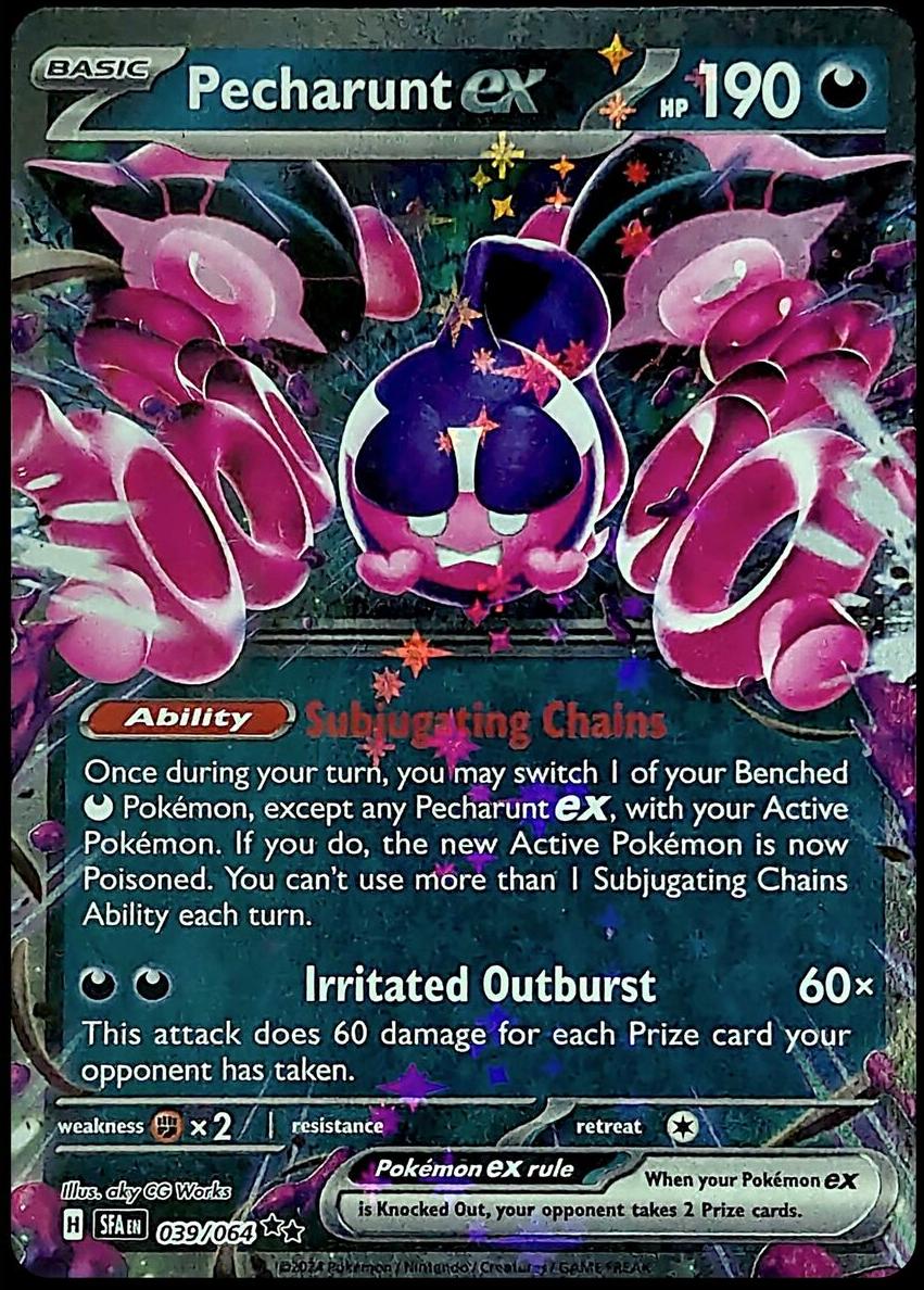 Pecharunt EX 2024 Pokemon Scarlet & Violet Shrouded Fable