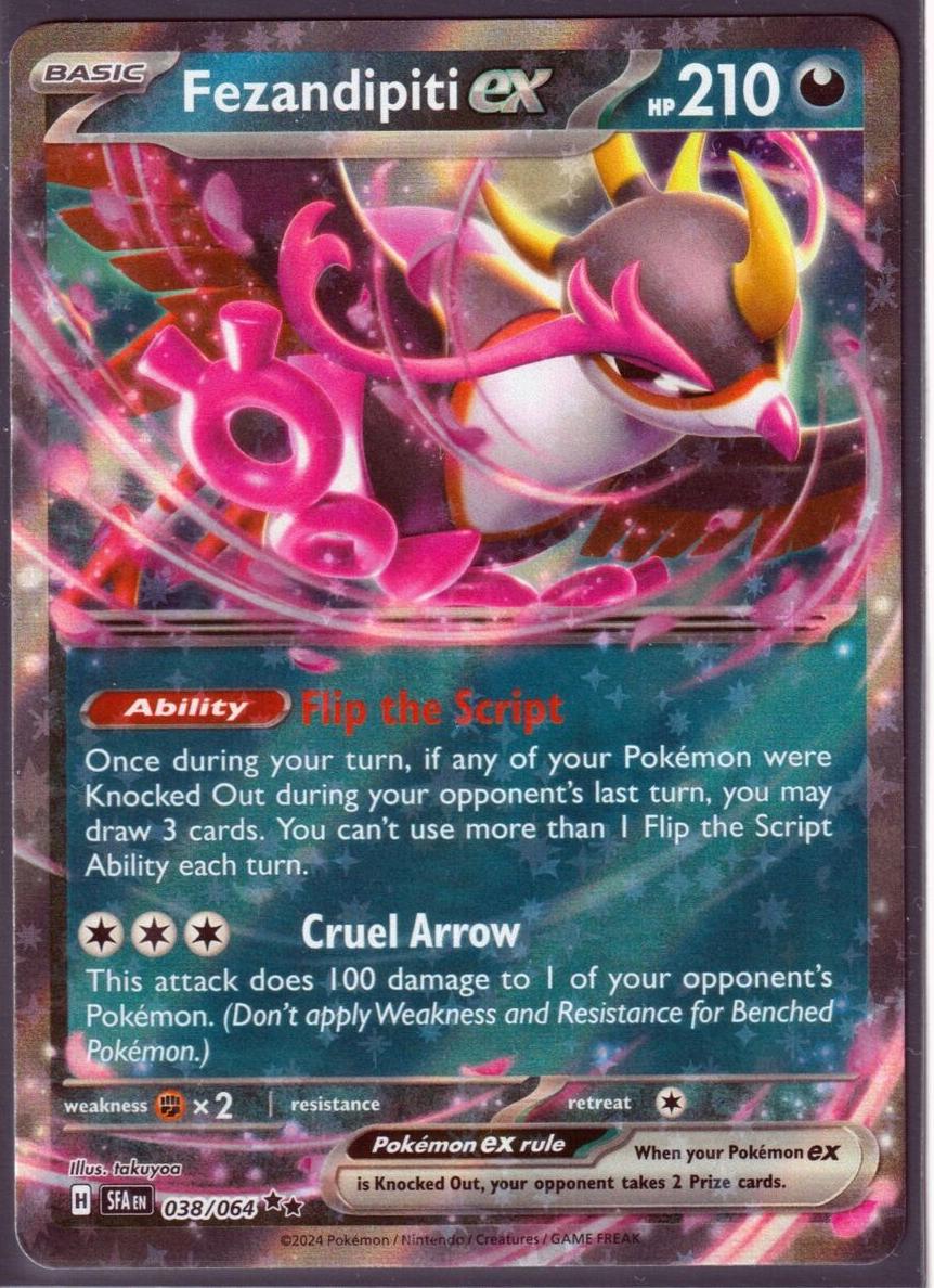 Fezandipiti EX 2024 Pokemon Scarlet & Violet Shrouded Fable