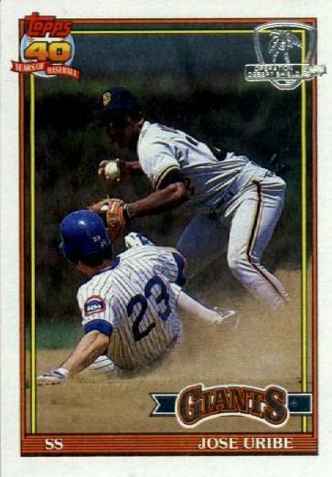 1991 Jose Uribe #158