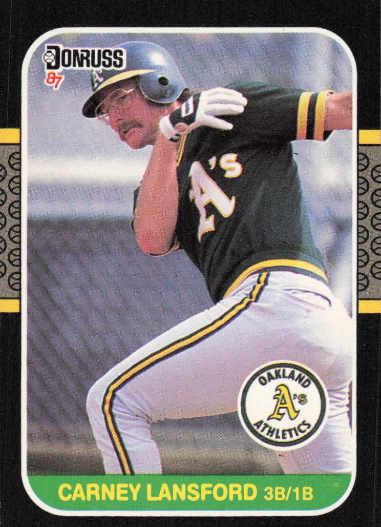 1987 Carney Lansford #158