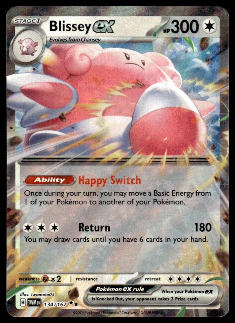 Blissey EX 2024 Pokemon Scarlet & Violet Twilight Masquerade