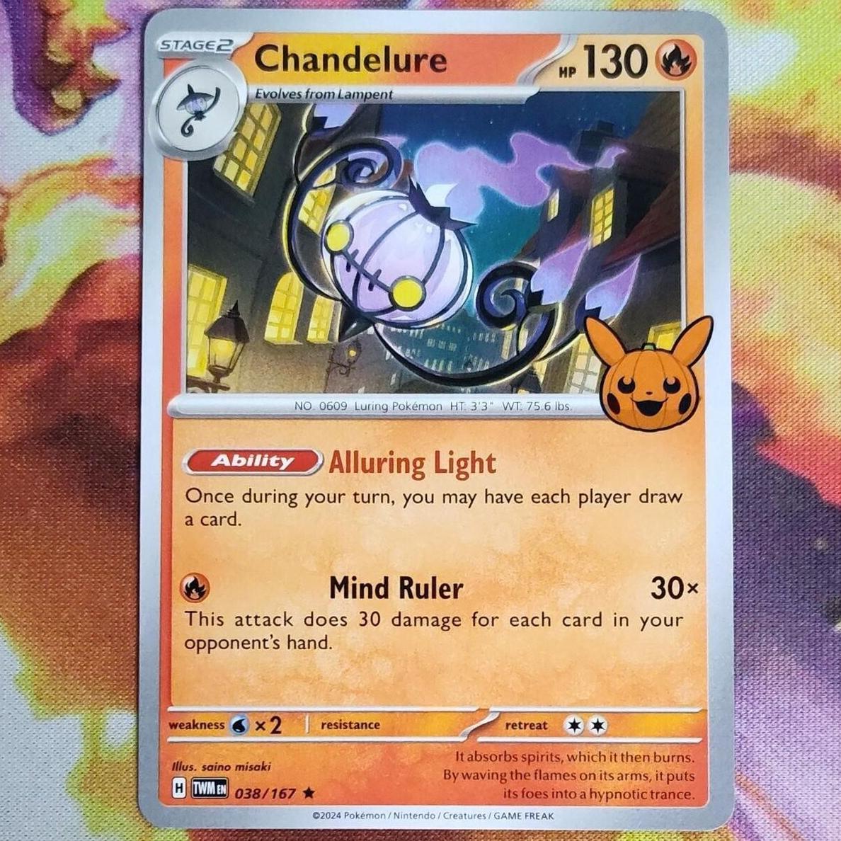 Chandelure 2024 Pokemon Scarlet & Violet Twilight Masquerade