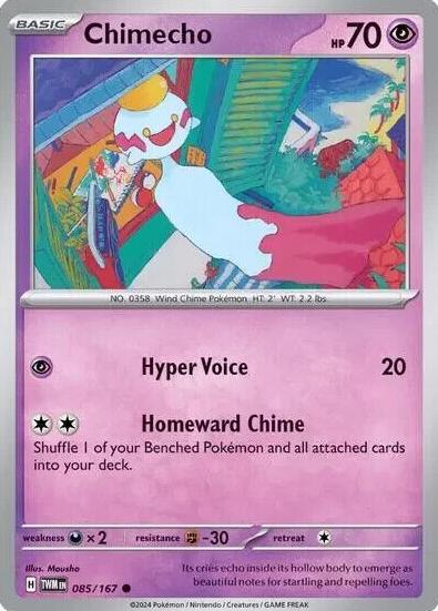 Chimecho 2024 Pokemon Scarlet & Violet Twilight Masquerade