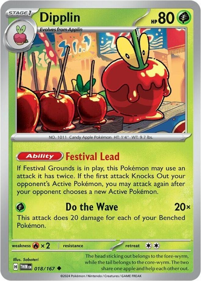 Dipplin 2024 Pokemon Scarlet & Violet Twilight Masquerade