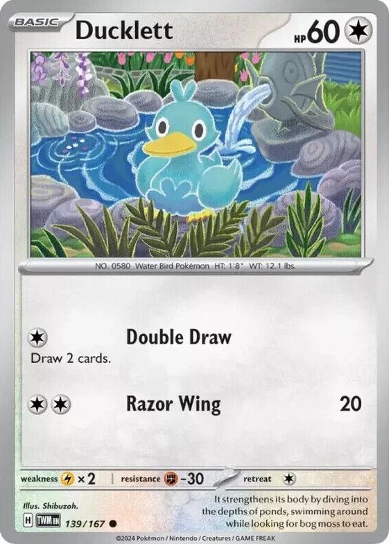 Ducklett 2024 Pokemon Scarlet & Violet Twilight Masquerade